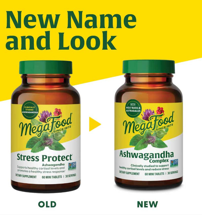 MegaFood Ashwagandha Complex (Formerly Stress Protect) New Look
