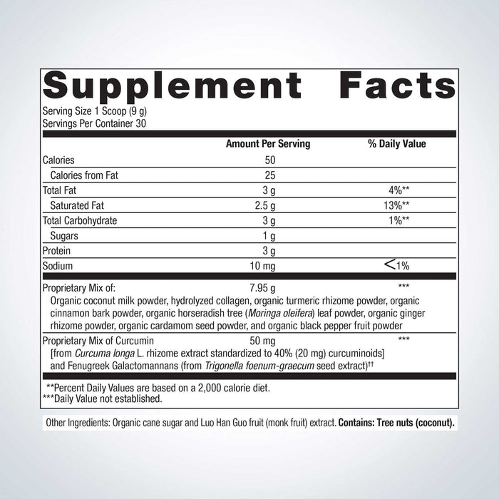 Metagenics Golden Fusion Ingredients