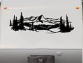 Mountain Lake Pine Tree RV Camper Decal Sticker - Multiple Sizes