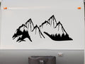 Mountain Scene Decal for RVs Campers Motorhomes - Nature Sticker