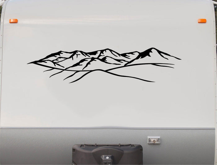 Mountain Scene RV Decals Camper Motorhome Stickers Set
