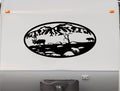 Mountains Lake Deer RV Camper 5th Wheel Motor Home Vinyl Decal Sticker    V10 Sticker Chef