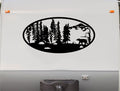 Mountains Lake Deer RV Camper 5th Wheel Motor Home Vinyl Decal Sticker    V11 Sticker Chef