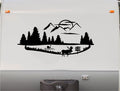 Mountains Lake Deer Vinyl Decal Sticker for RVs Campers  5th Wheels Sticker Chef