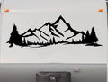 Mountains RV Camper Replacement Decal - Trailer Scene Stickers for Outdoors Adventure CT23