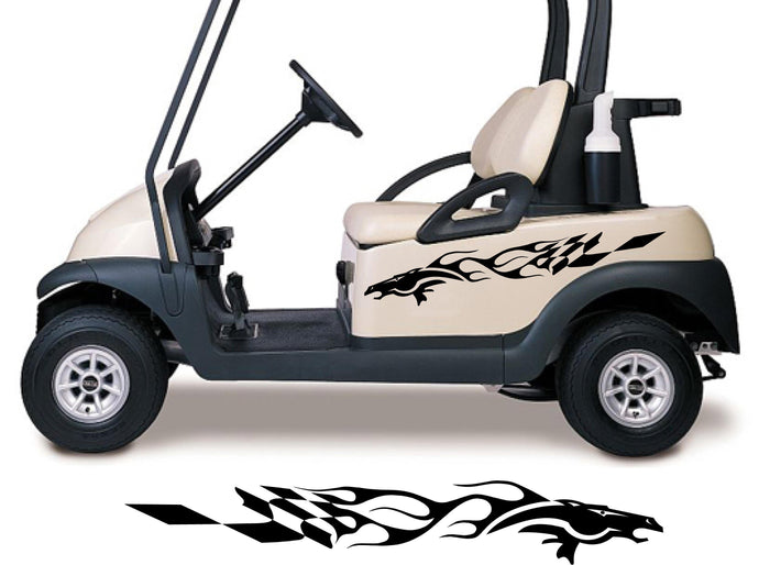 Horse Mustang Golf Cart Go Kart Decals Stickers Auto Truck Racing Graphics GC709