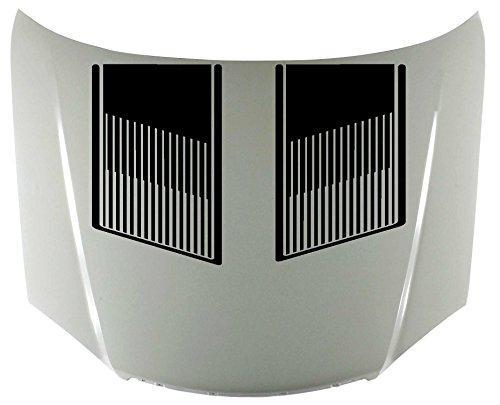 Mustang Vinyl Hood Decal - Stripes Graphic Design for Custom Style
