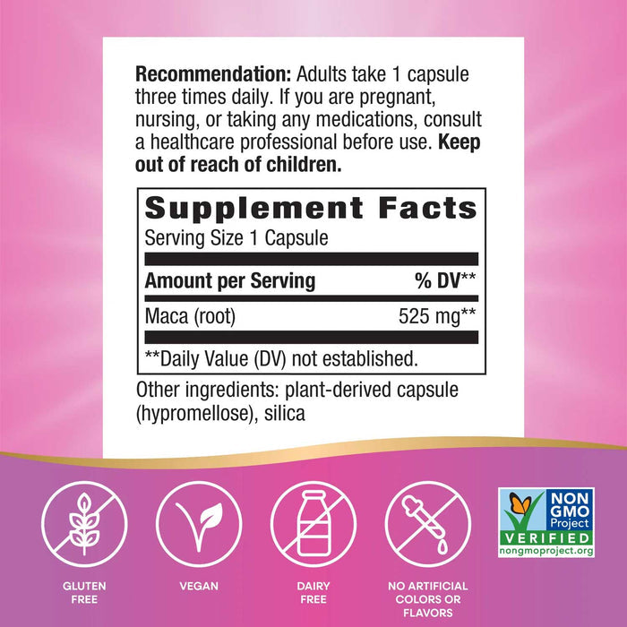 Nature's Way Maca Root Ingredients