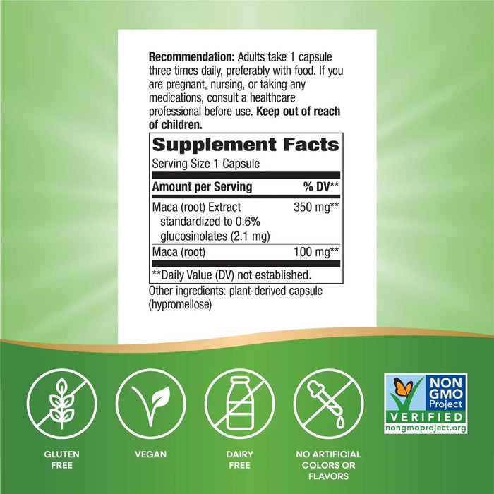 Nature's Way Maca Ingredients