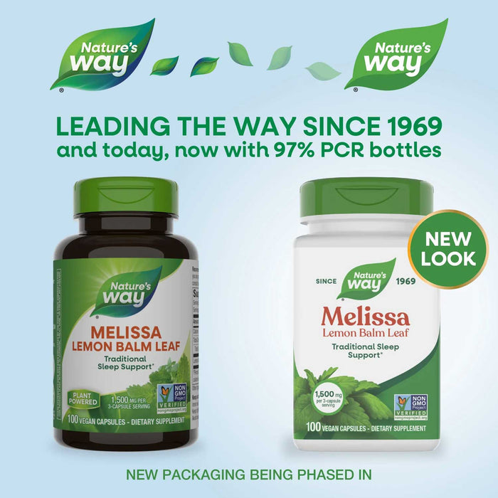 Nature's Way Melissa Lemon Balm Leaf New Look