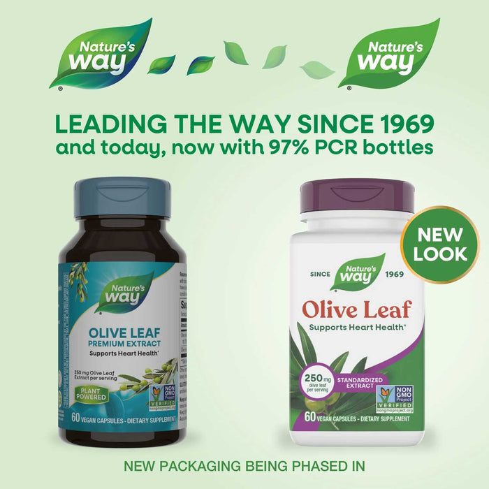 Nature's Way Olive Leaf Standardized Extract New Look