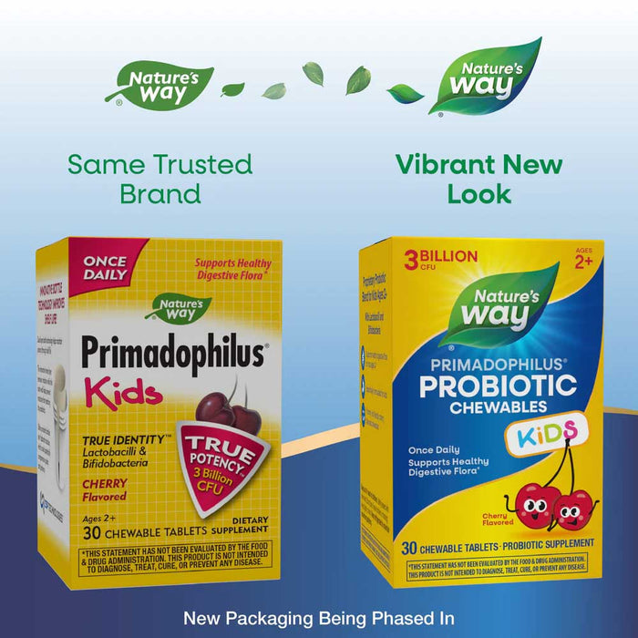 Nature's Way Primadophilus Probiotic Kids Cherry Chew New Look