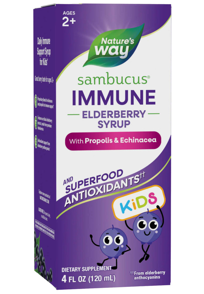 Nature's Way Sambucus Immune Syrup for Kids (Formerly Sambucus for Kids Berry Flavored)