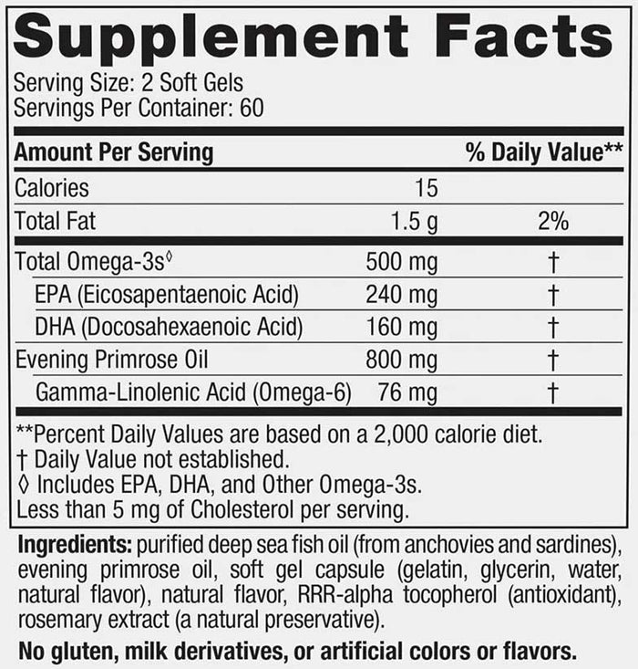 Nordic Naturals Omega Woman (Nordic Naturals Balanced Omega) Ingredients