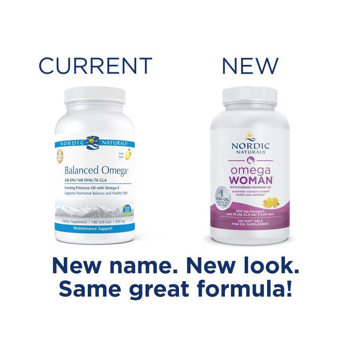 Nordic Naturals Omega Woman (Nordic Naturals Balanced Omega) New Look