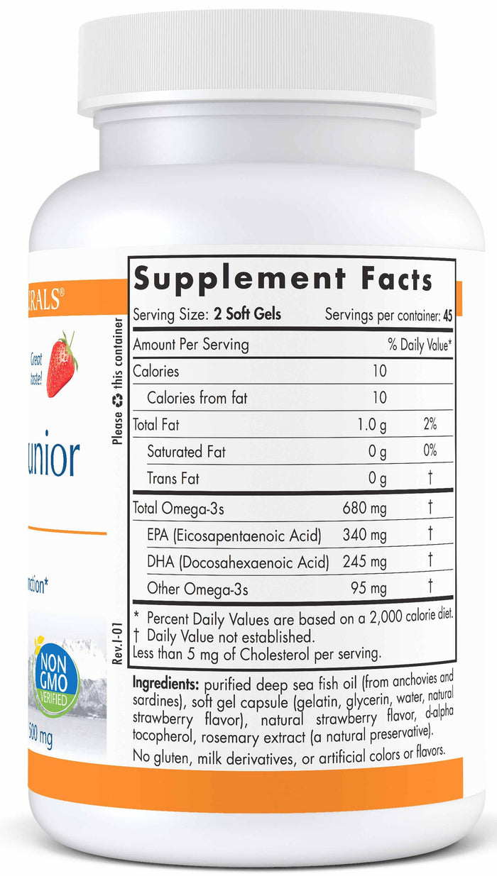 Nordic Naturals ProOmega Junior Ingredients
