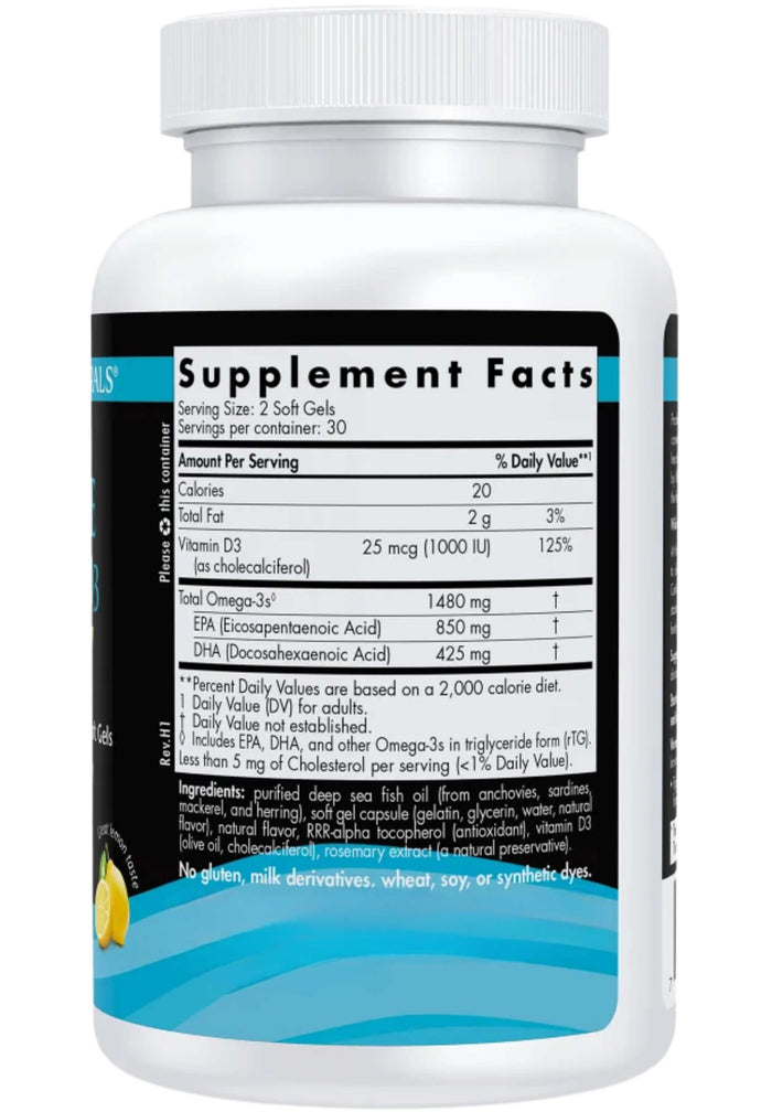 Nordic Naturals Ultimate Omega D3 Sport Ingredients