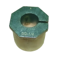 Hexagonal metal bushing with cylindrical insert for Ford Super Duty F250 F350 4x4