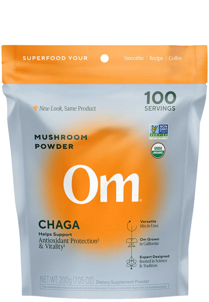 Om Mushroom Superfood Chaga Powder