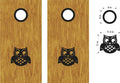 Owl Vinyl Decal Sticker for Cornhole Boards - Fun Animal Design Sticker Chef