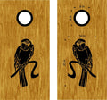 Parrot McCall Decal Set for Cornhole Boards  Bean Bag Toss Sticker Decor