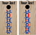 Patriotic USA Cornhole Board Decals - Flag Stickers for Festive Fun Sticker Chef