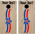 Patriotic USA Cornhole Board Decals - Flag Stickers for Fun Outdoor Games Sticker Chef