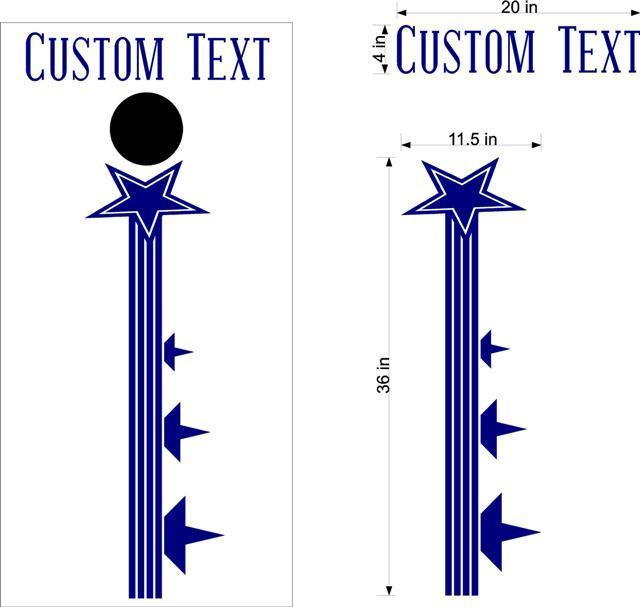 Patriotic USA Flag Cornhole Board Decals - Custom Stickers for Outdoor Games Sticker Chef