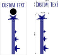Patriotic USA Flag Cornhole Board Decals - Custom Stickers for Outdoor Games Sticker Chef