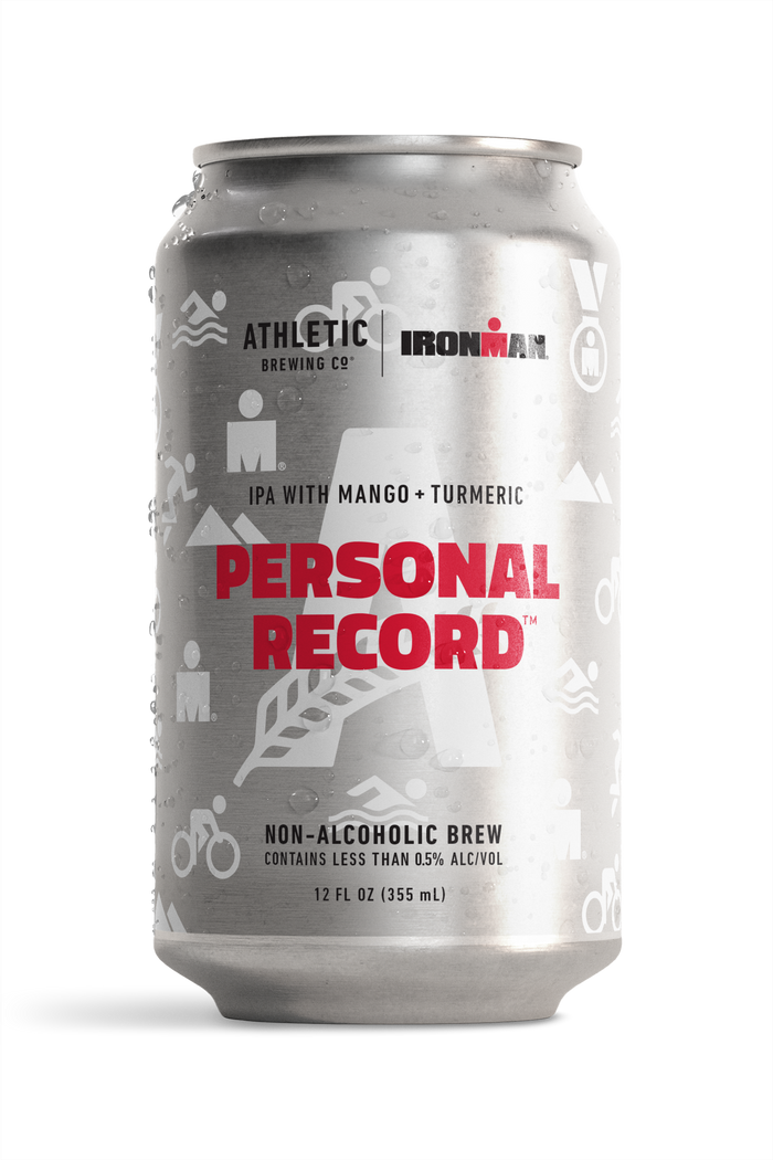 Condenses can of Personal Record Athletic Brewing co.