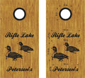 Personalized Family Name Vinyl Decal for Loons Lake Cornhole Boards Sticker Chef