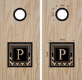 Personalized Monogram Decal for Cornhole Game - Custom Family Name Bean Bag Toss Decoration