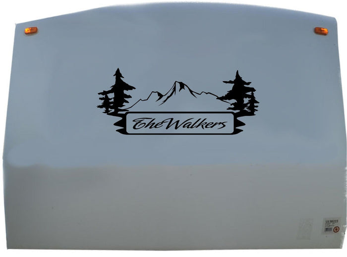 Pine Tree Mountains RV Camper Vinyl Decal Sticker for 5th Wheel  Motorhome Sticker Chef
