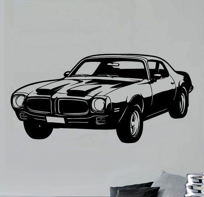 Pontiac Firebird Second Gen Wall Decal - Classic Car Auto Stickers Man Cave Boys Room Décor