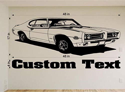 Pontiac GTO The Judge Wall Decal - Classic Car Auto Stickers Man Cave Boys Room Décor