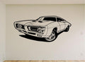 Pontiac GTO Wall Decal - Classic Car Auto Stickers Man Cave Boys Room Décor