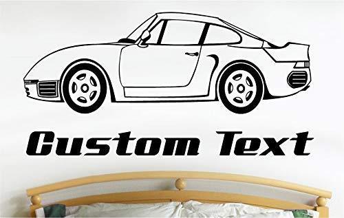 Porsche 911 Racing Car Wall Decal - Sports Car Graphics Man Cave Boys Room Décor