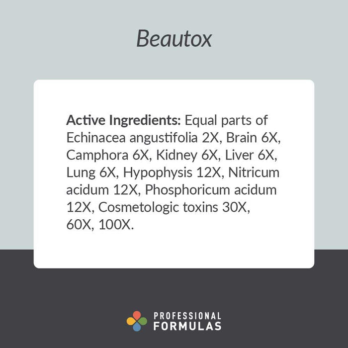 Professional Formulas Beautox Ingredients
