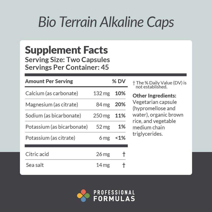 Professional Formulas Bio Terrain Alkaline Caps Ingredients