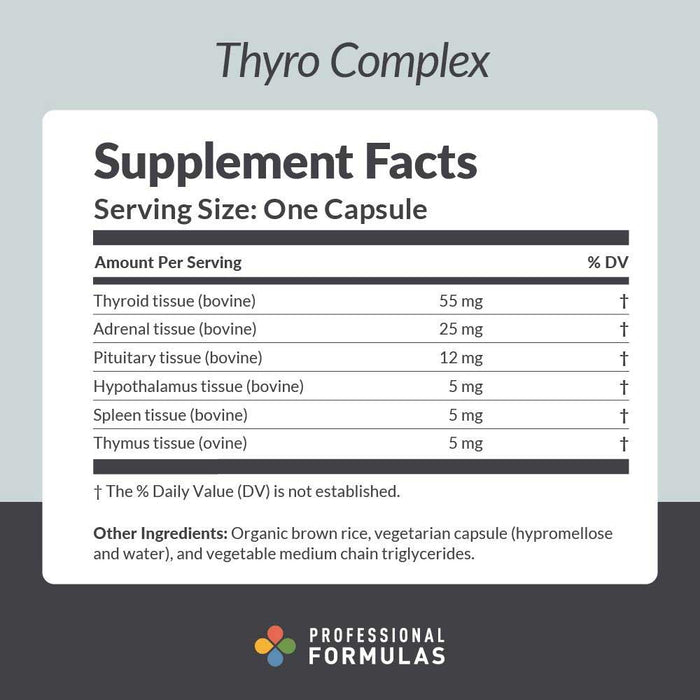 Professional Formulas Thyro Complex Ingredients