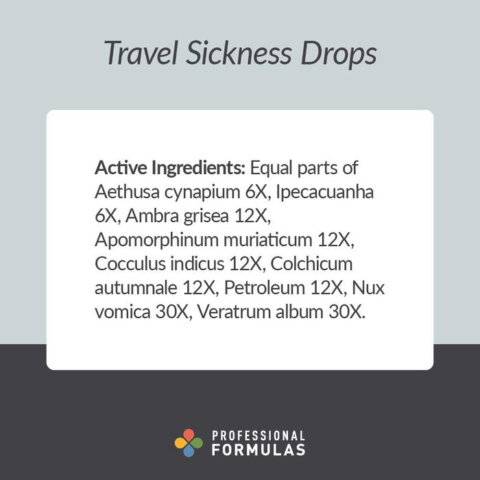 Professional Formulas Travel Sickness Drops Ingredients