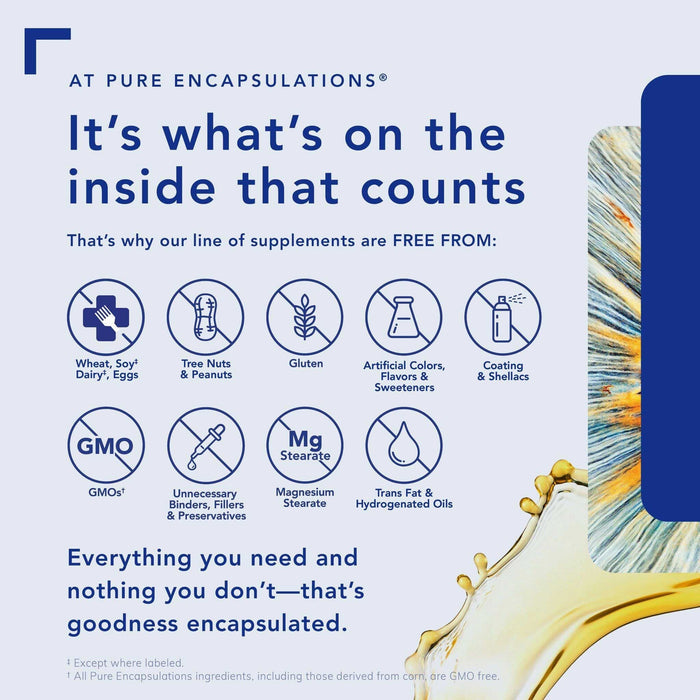 Pure Encapsulations Calcium (MCHA) with Magnesium Free From