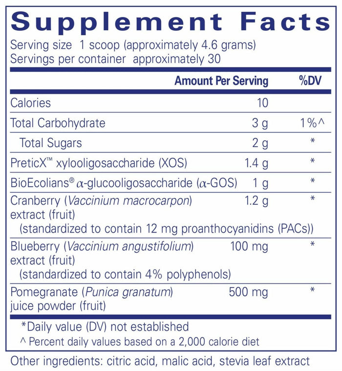 Pure Encapsulations Poly-Prebiotic Powder Ingredients