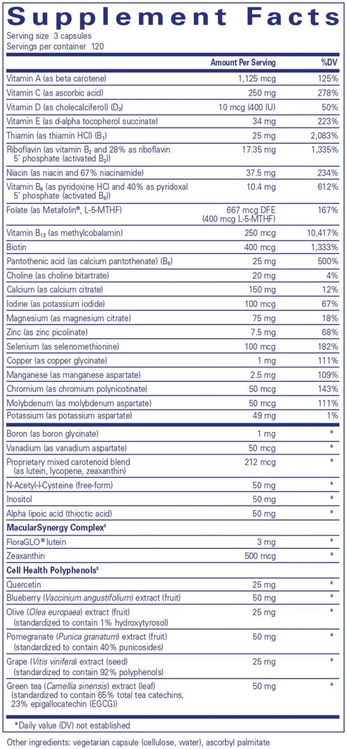 Pure Encapsulations Polyphenol Nutrients Ingredients
