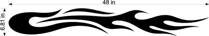 Racing Flames Car Truck  Boat Decal Stickers Set - EZ298 Sticker Chef