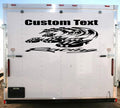 Racing Team Name Trailer Decal Vinyl Sticker Custom Text Trailer Sticker YT212 Sticker Chef