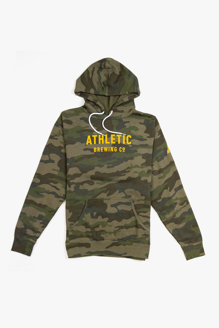 camo ready front hoodie athletic brewing co
