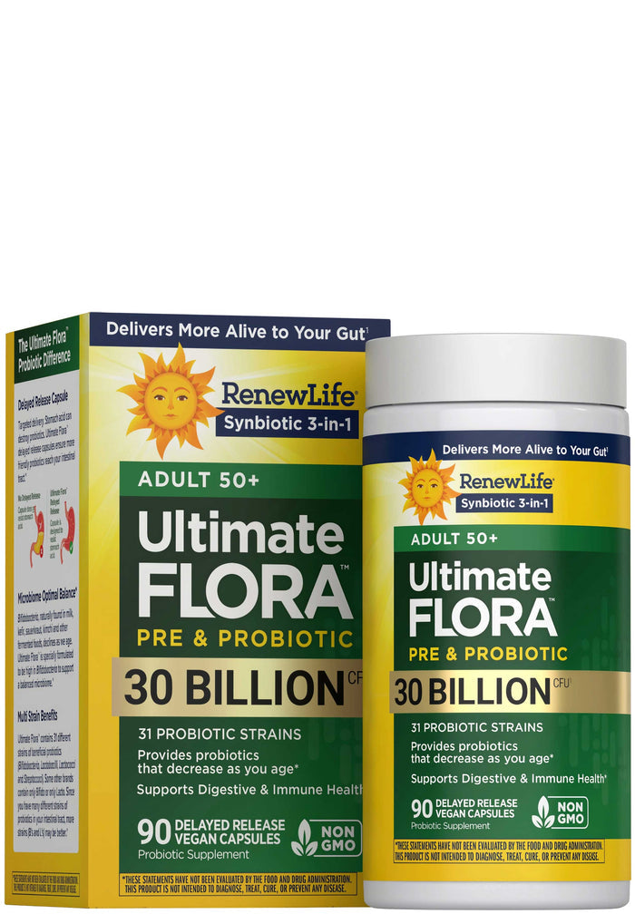 Renew Life Adult 50+ Ultimate Flora Probiotic 30 Billion (Formerly Ultimate Flora)