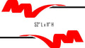 Replacement Camper Decals for Pontoon Boats  RVs - Stylish Swoosh Design SW15