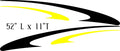 Replacement Camper Decals for Pontoon Boats  RVs - Swoosh Design SW25